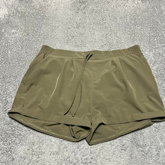 Zyia Active Shorts Womens XXL Green Performance Lined Running - Picture 1 of 10